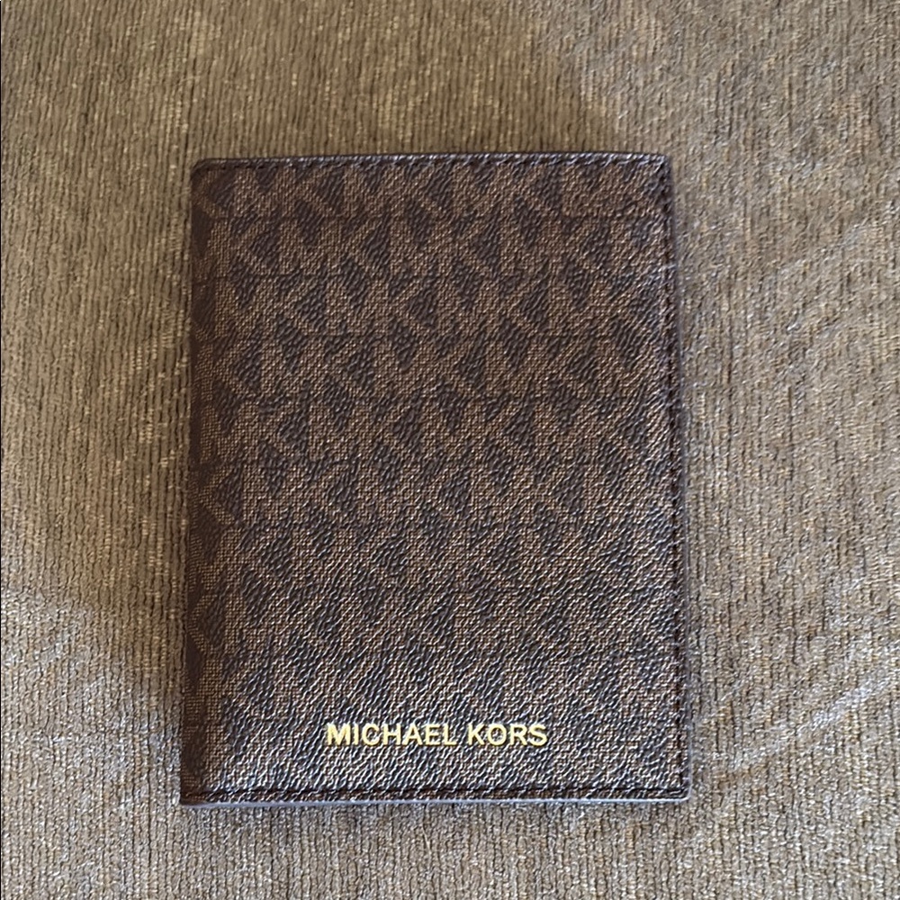 Michael Kors Brown Passport Holder